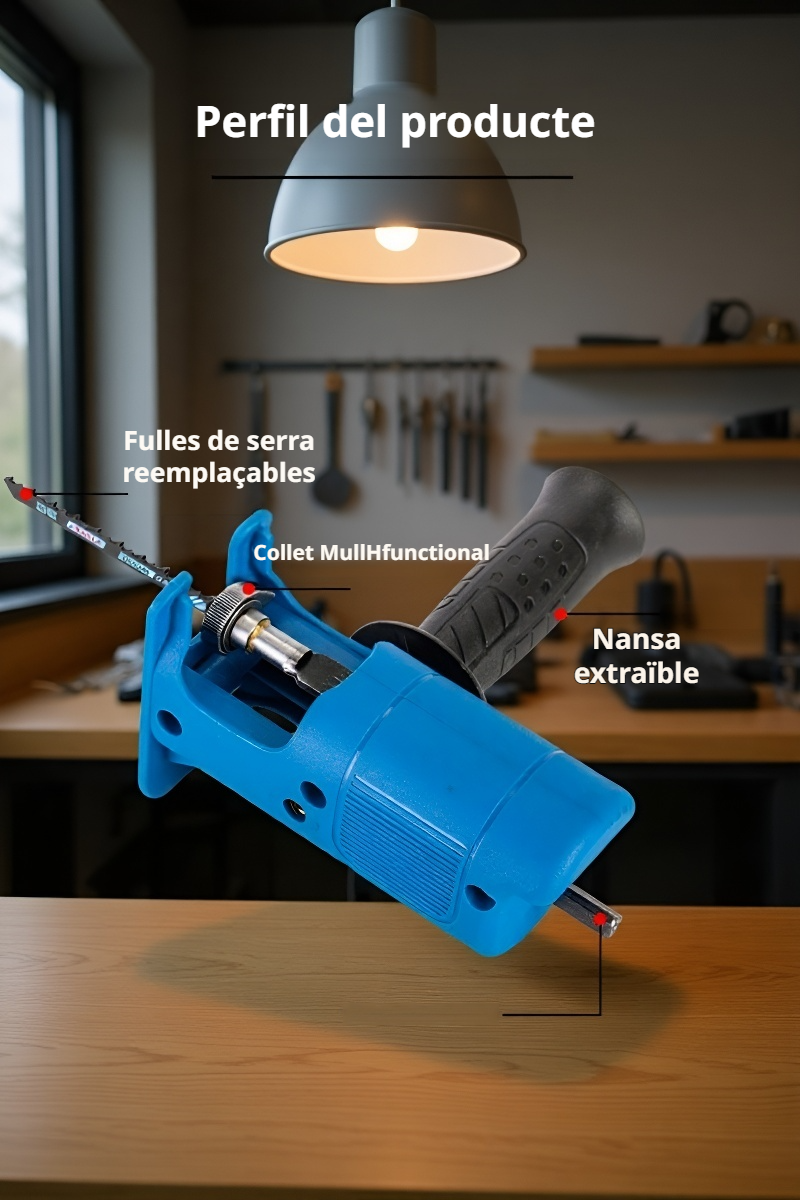 Eina elèctrica multifuncional per a treballs de bricolatge