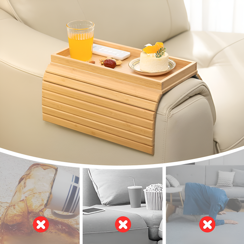 Foldable Bamboo Tray Multifunctional Food and Fruit Tray