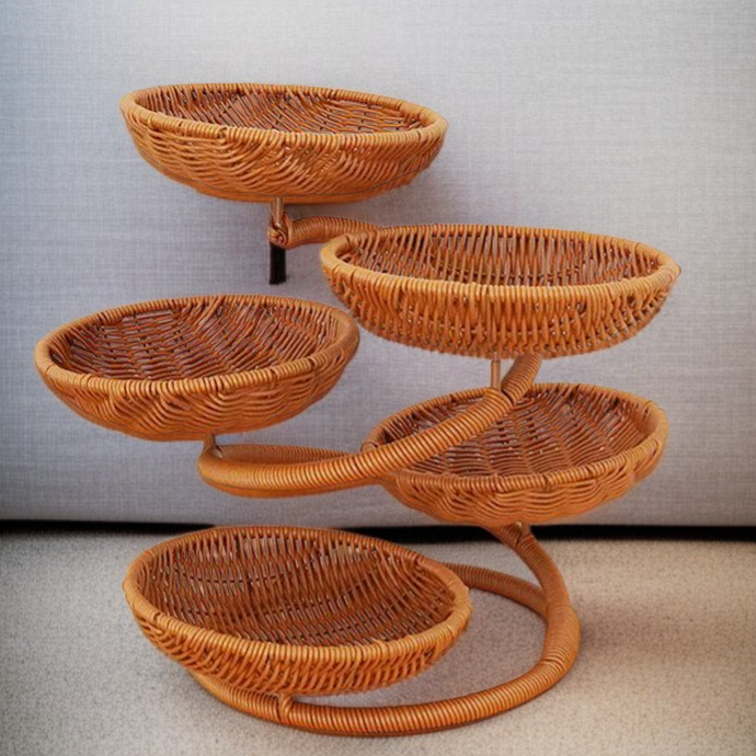 모조 라탄 트레이