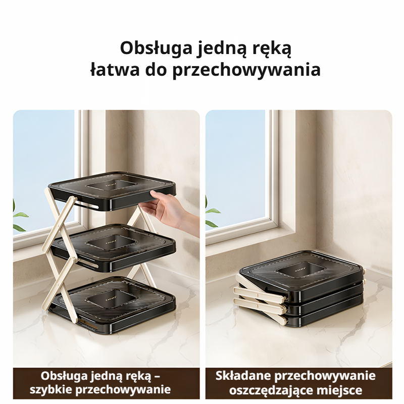 Składany stojak do przygotowania żywności w kuchni