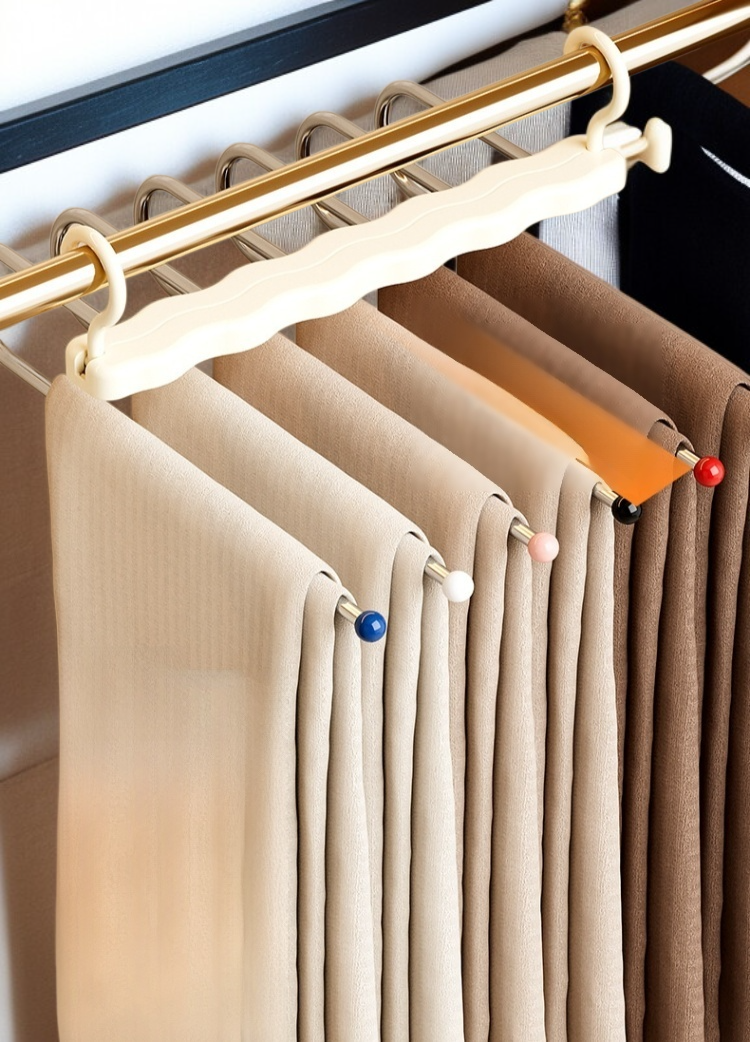 매직 헴팬츠 집게 바지걸이 사용 모습