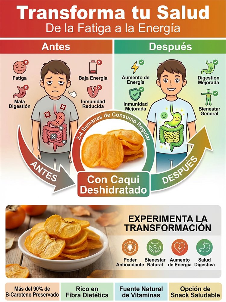 Rodajas de Caqui Seco, Elaboradas con Fruta  Fresca Seleccionada