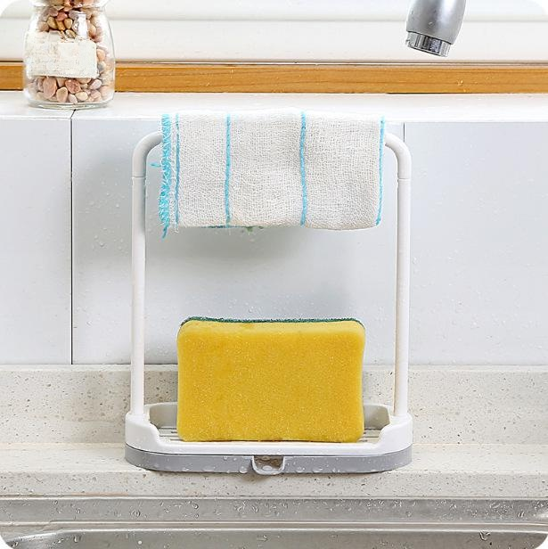 Kitchen dishcloth storage rack