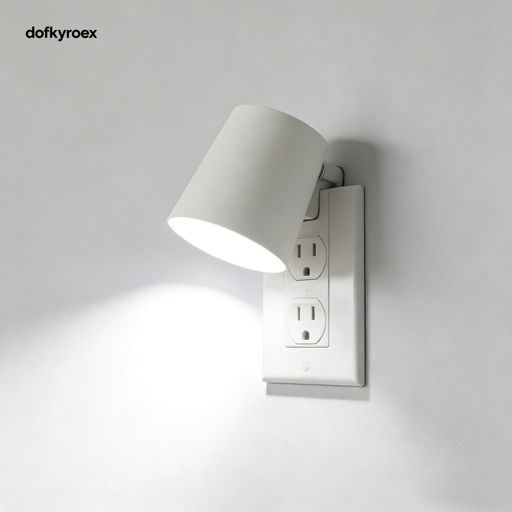Set of three LED night lights with soft white glow