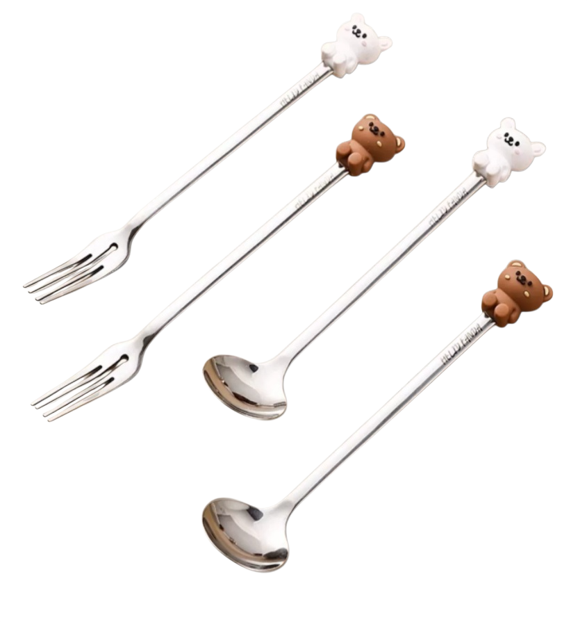 곰돌이 식기 2개 세트 전체 이미지