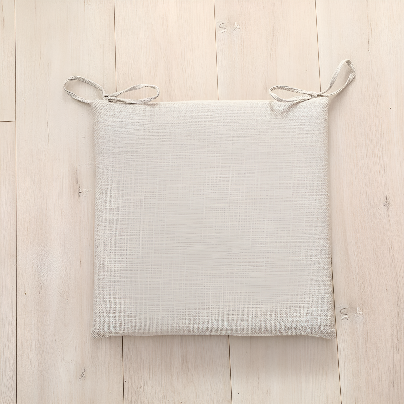 Thickened Breathable Removable Linen Chair Seat Cushion