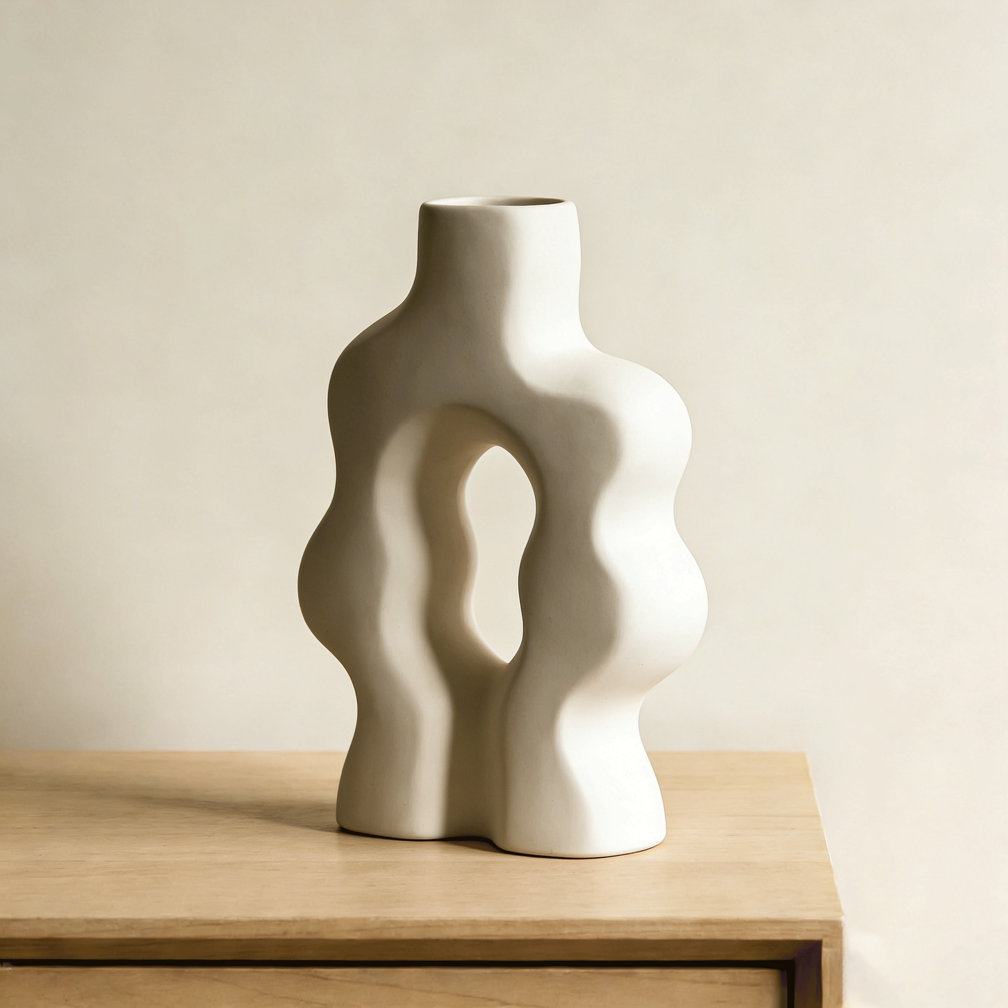 Florero decorativo de diseño sofisticado