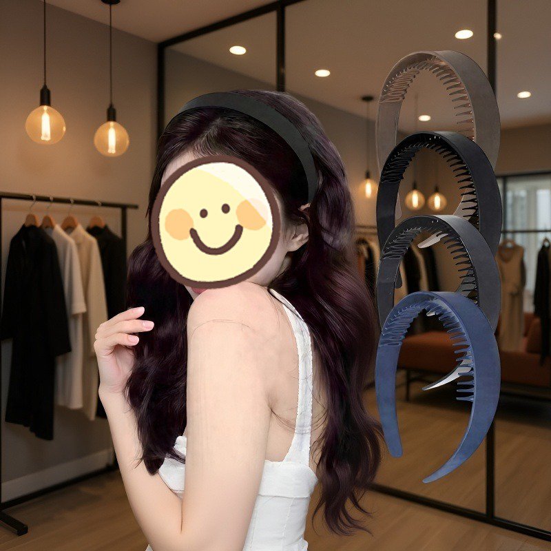 스포츠용 넓은 헤드밴드 활용 예시