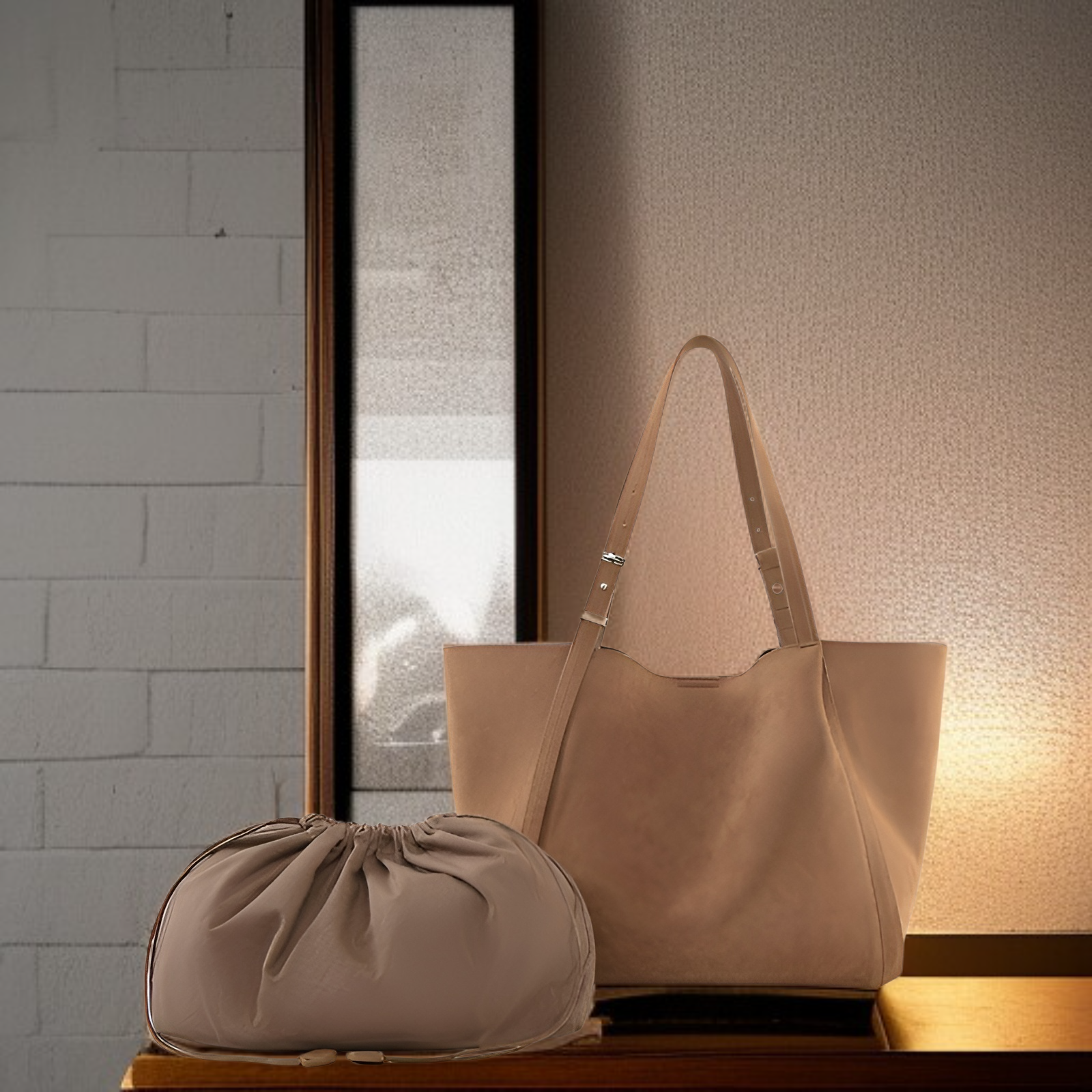 エレガントで多用途なトートバッグ