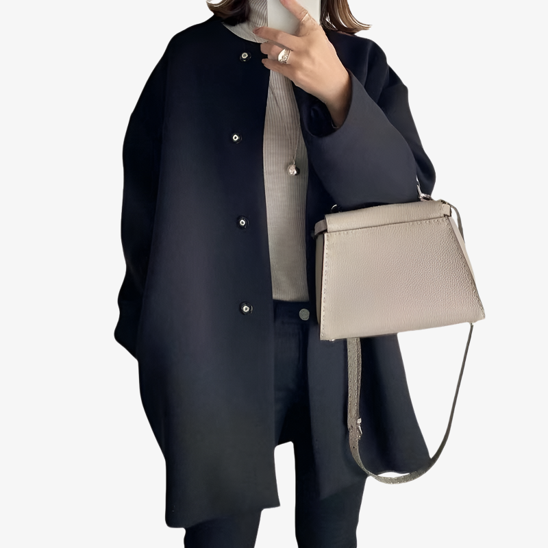 여성 가을 겨울 데일리룩 코트 스타일링 예시