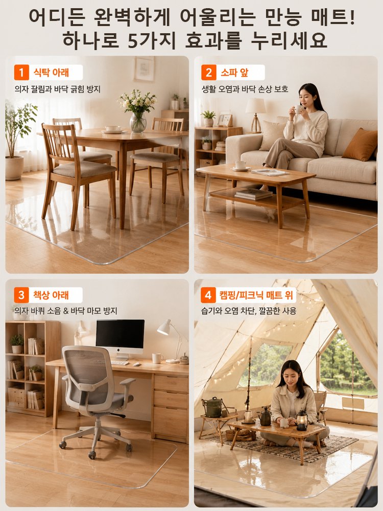 투명 보호막·집안 전용 스크래치 방지 매트