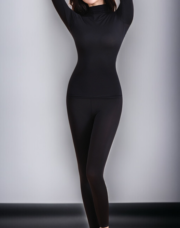 冬季女士保暖衣穿著效果