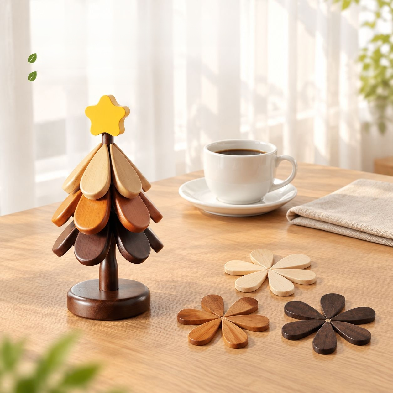 Heat-resistant pot mat tableware rack decoration
