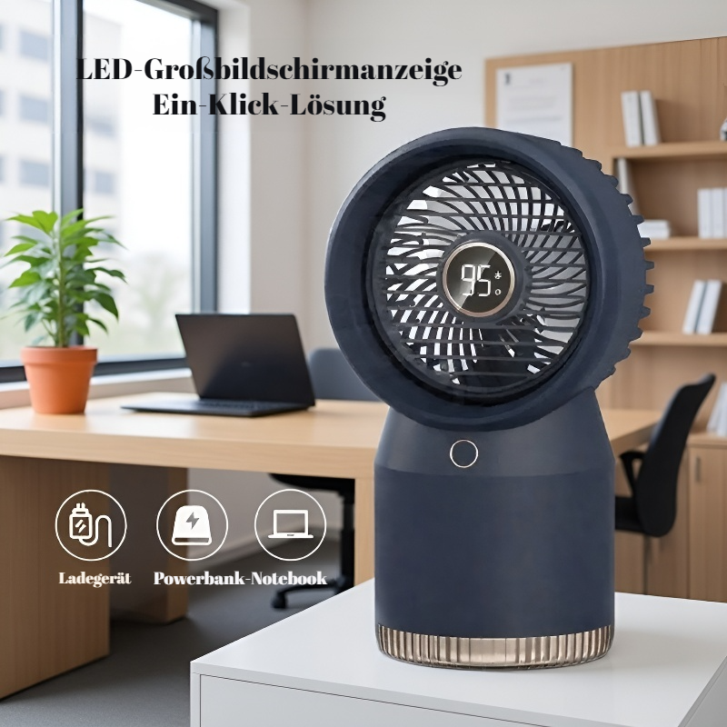 Multifunktionaler Mini-Kühllüfter mit Befeuchter, tragbarer Desktop-Ventilator