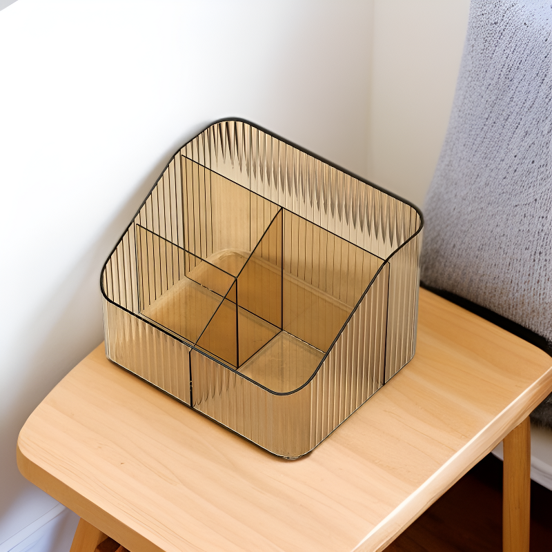 심플 다칸 가정용 화장품 수납함 플라스틱 데스크탑 정리함