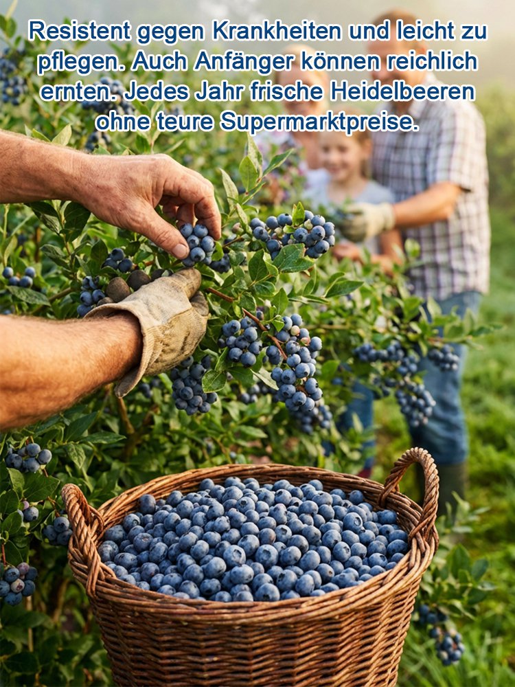 Bio-Blaubeerpflanze mit großen Früchten und hoher Ernte (Rückgabegarantie)