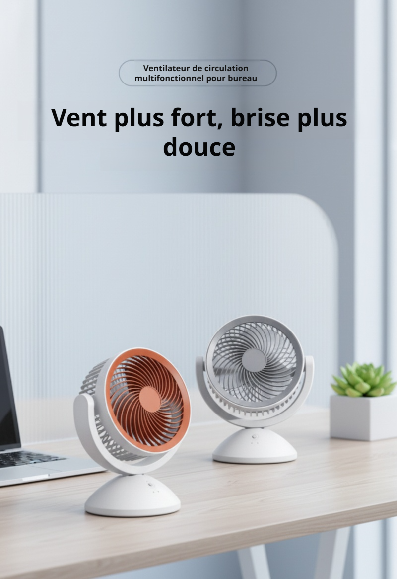 Ventilateur domestique USB mural silencieux