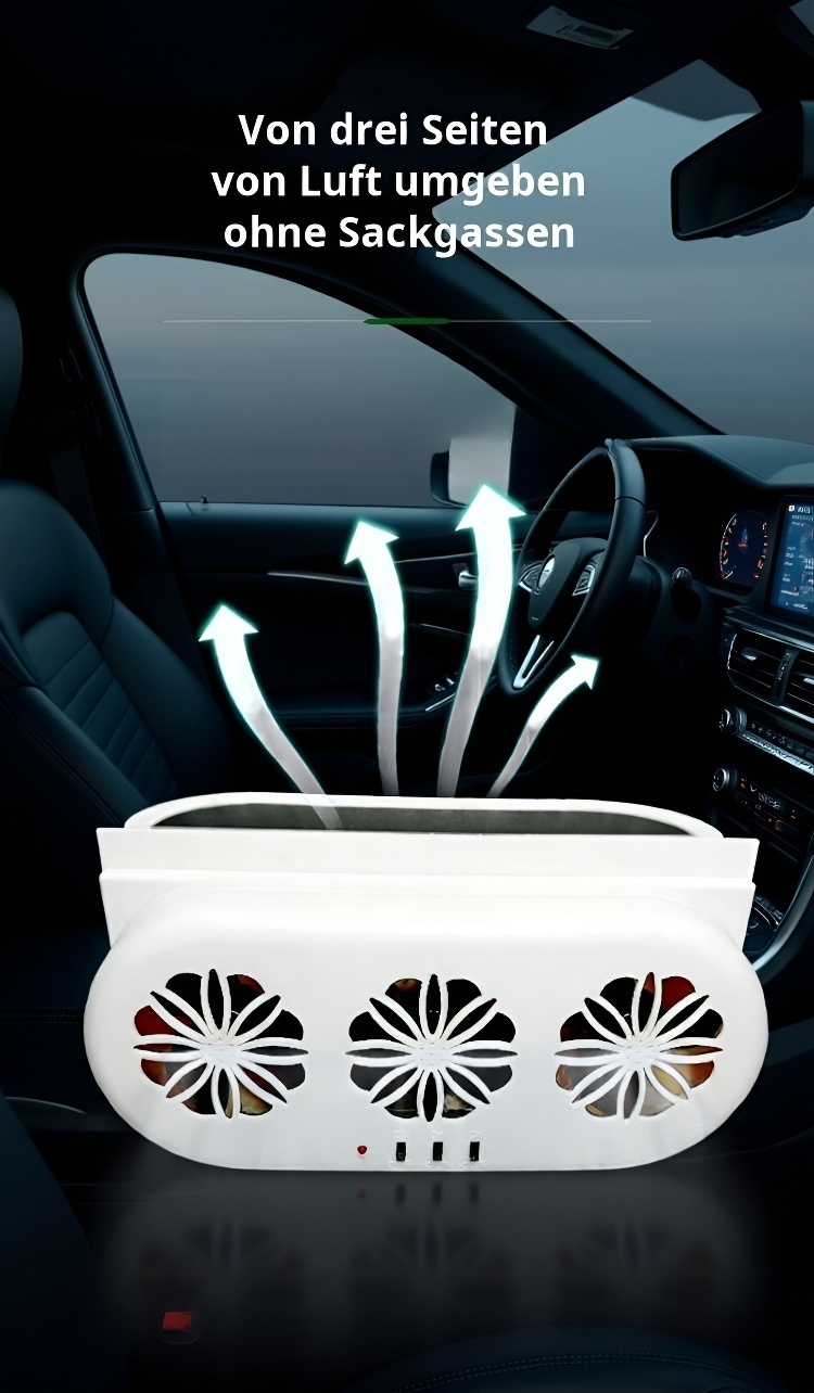 Auto-Lüfter mit Solarzellen für energiesparende Belüftung