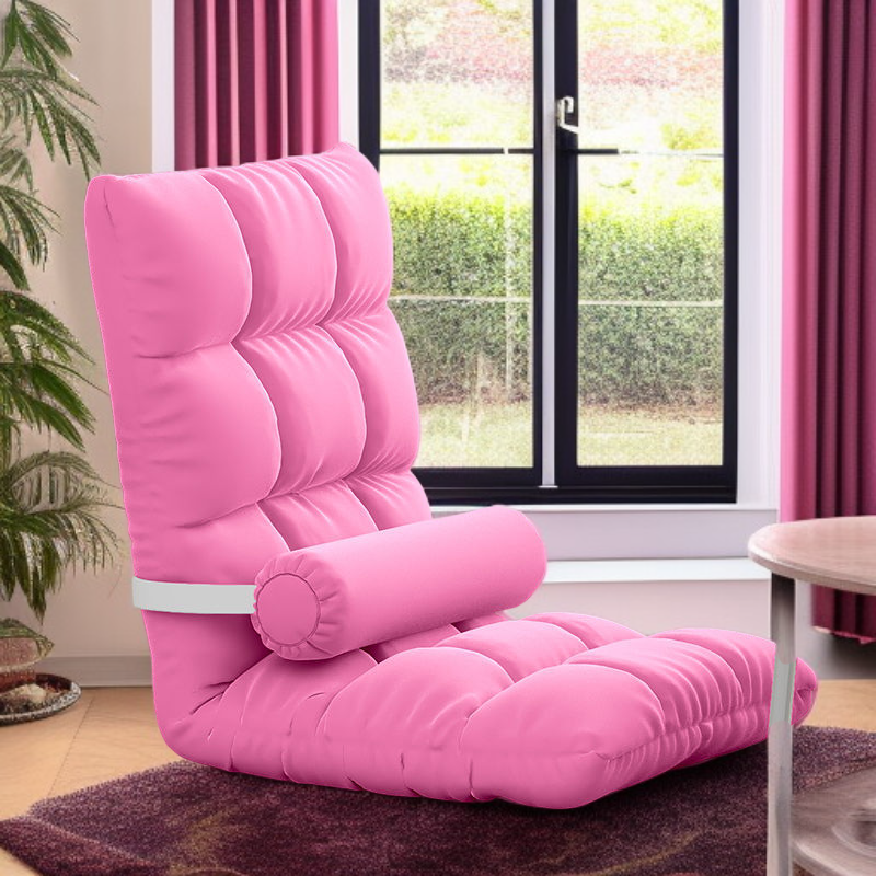 인체공학적 디자인의 빈백 소파 사용 장면