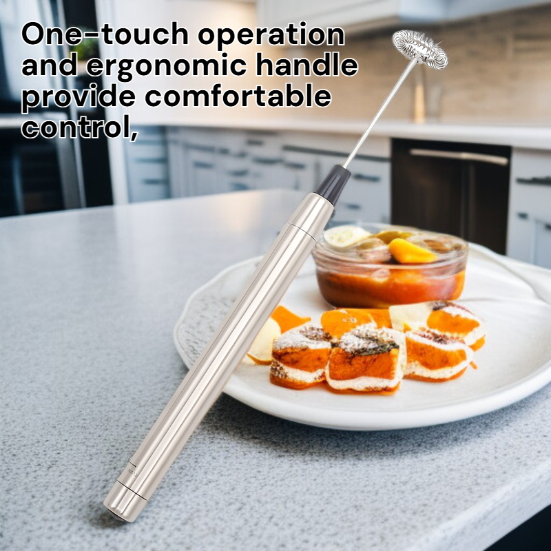 Mini Handheld Electric Milk Frother, Coffee Mixer, Egg Stirrer with Stand