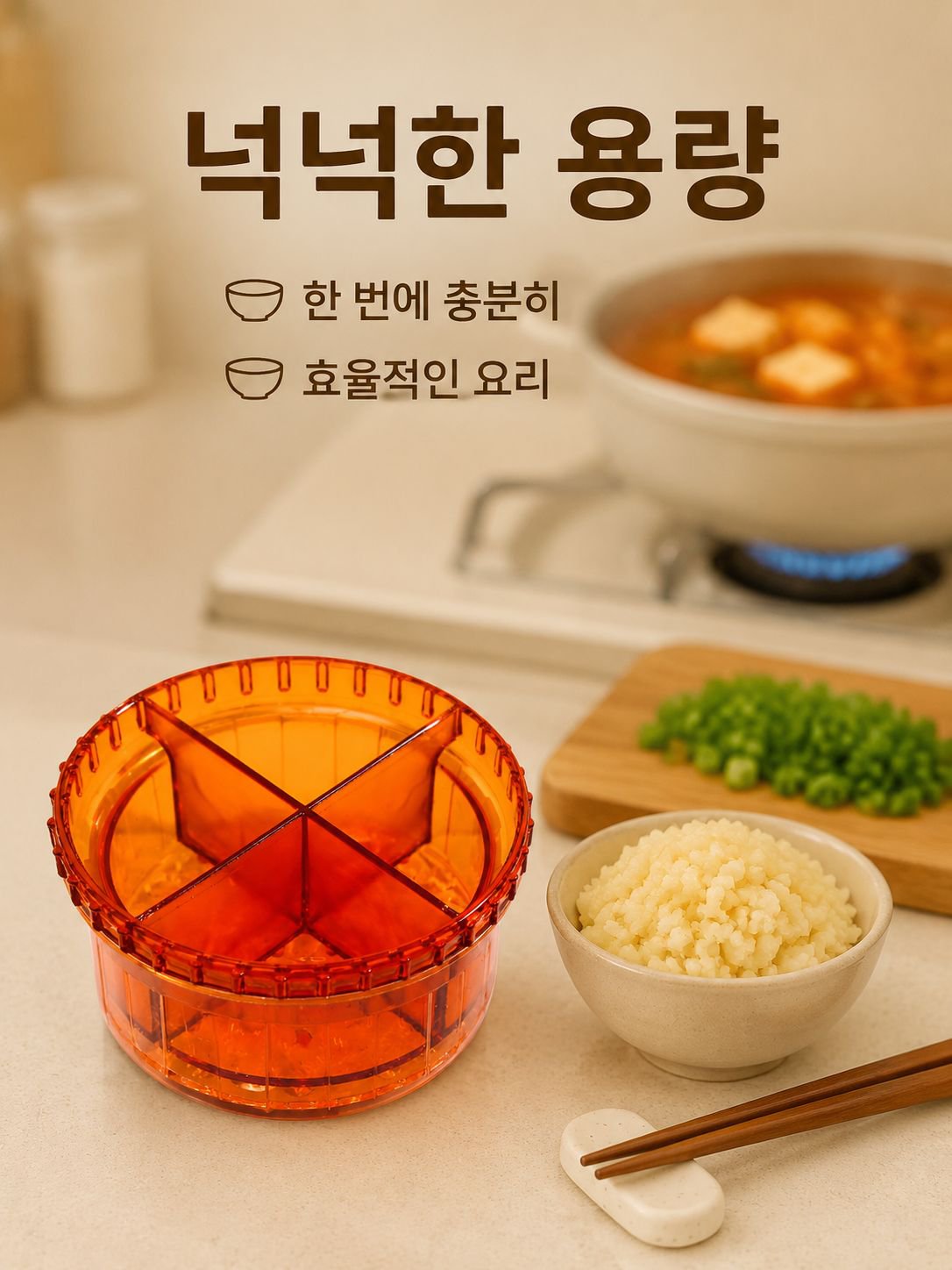 수동 프레스타입 마늘분쇄기 주방용품