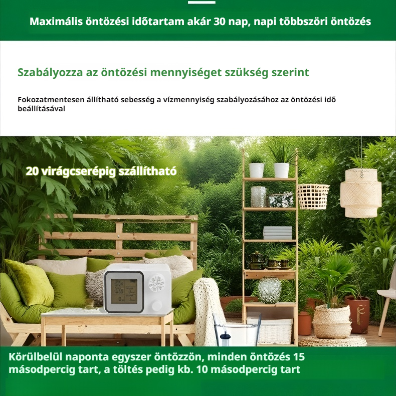  Automata öntöző időzítővel – intelligens öntözőrendszer teljes képernyővel