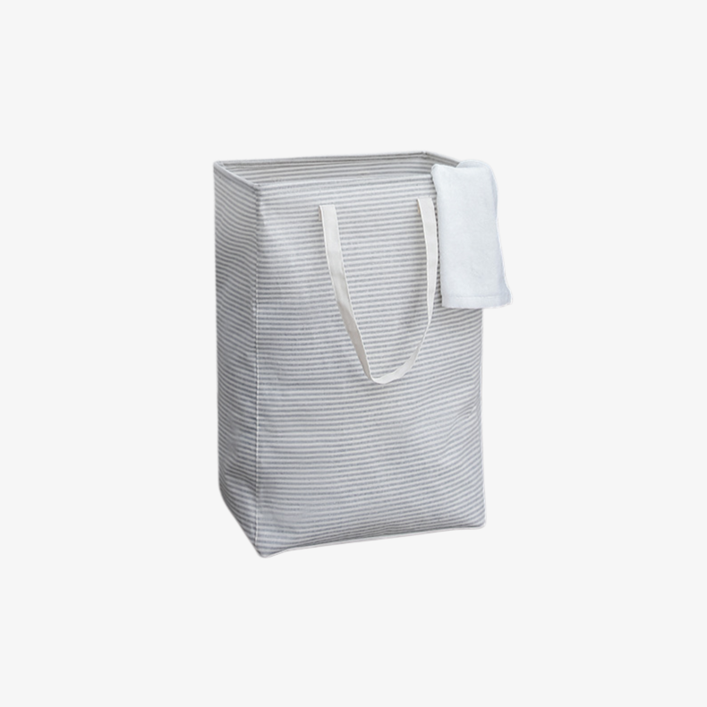 스트라이프 라지 세탁 바구니 접이식 수납 가방 옷 수납 바구니 더러운 옷 바구니 패브릭 세탁 바구니