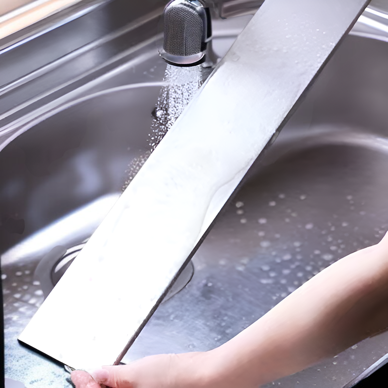 ชั้นวางของในครัว ชั้นวางสแตนเลสกันน้ำมันสำหรับเตาแก๊สแบบบาง