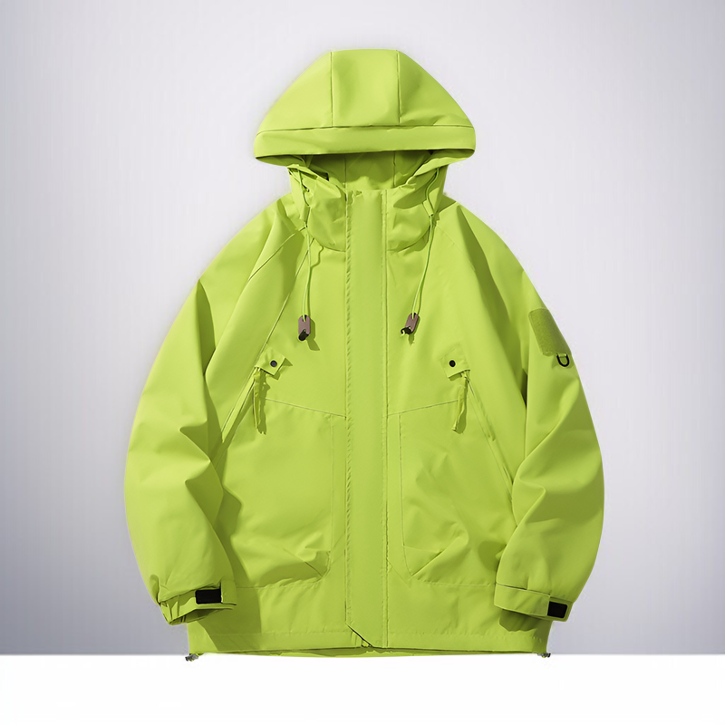 男女兼用アウトドアジャケット 日系ミニマルデザイン 防風・防雨