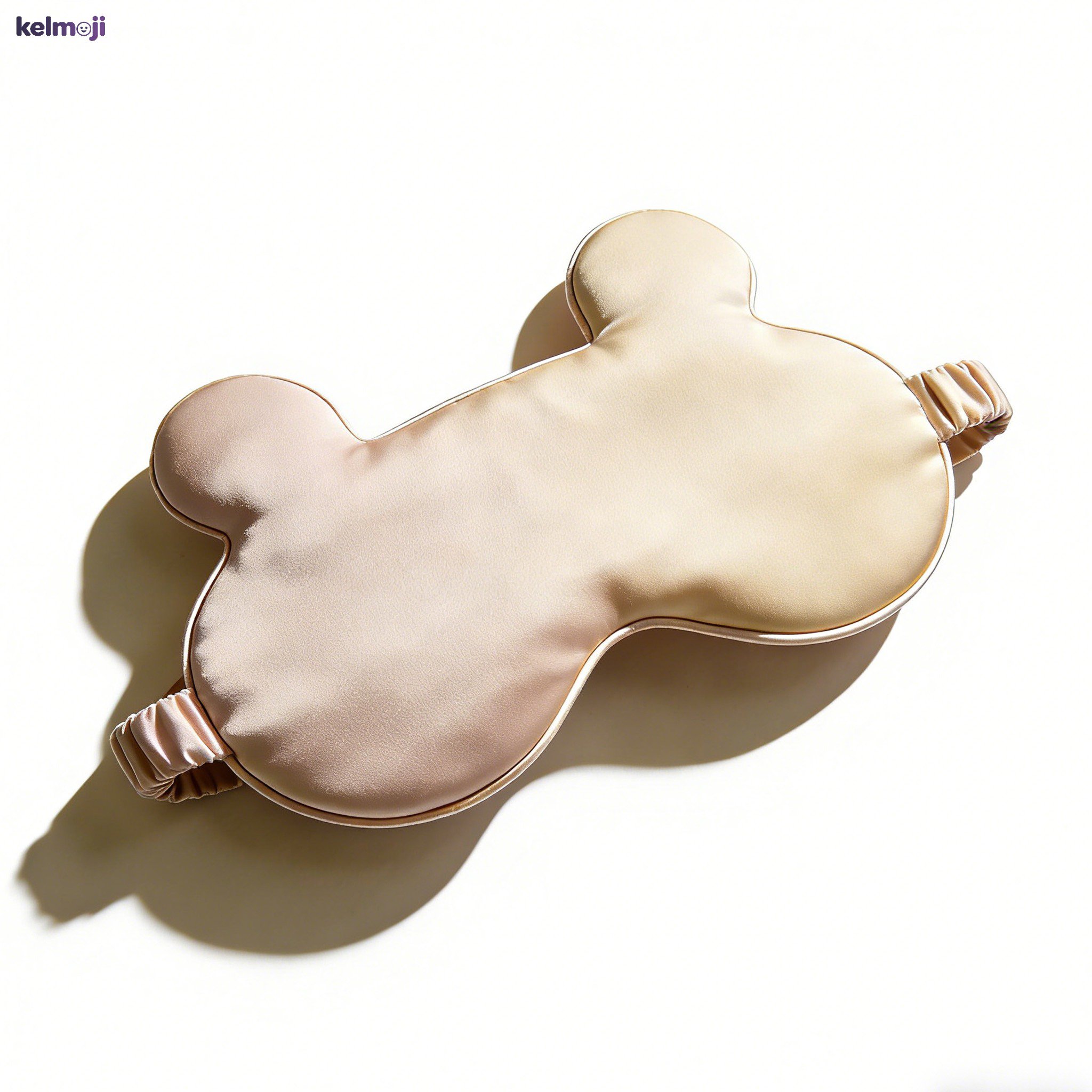 Set of three premium sleep masks on white background