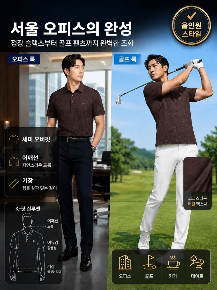 남성용 고탄성 아이스 실크 쿨링 반팔 셔츠