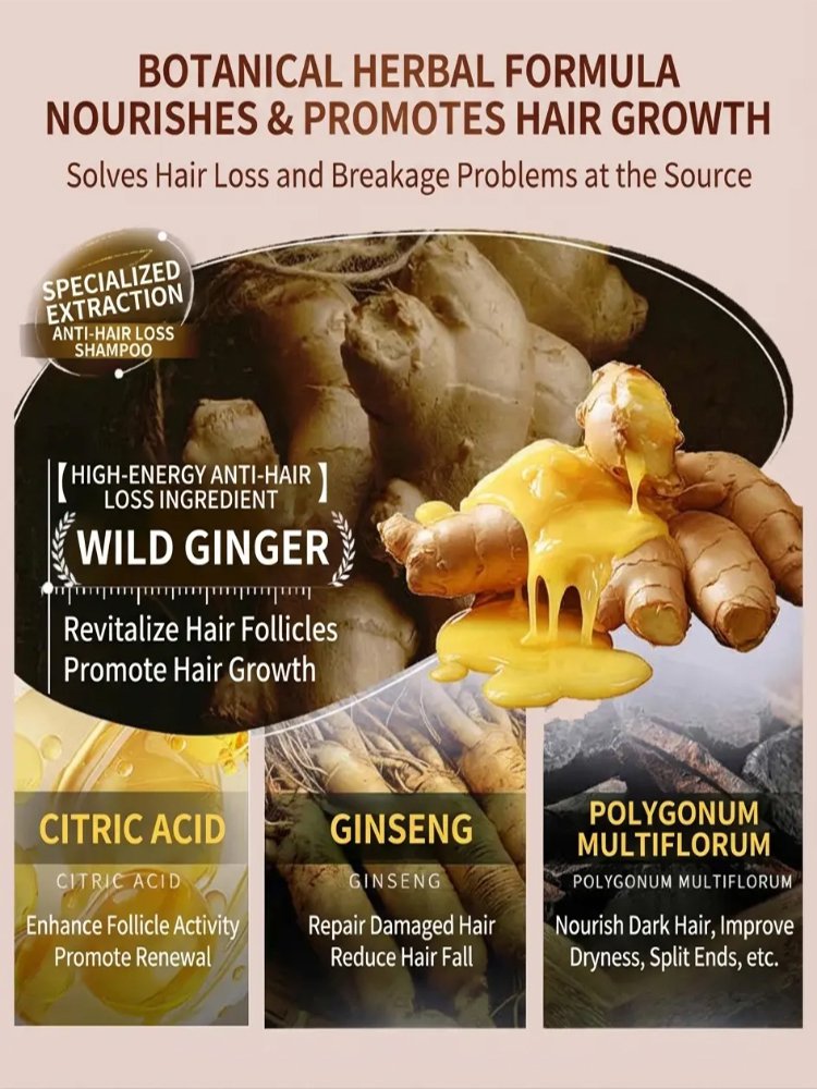 【Reversing Gray Hair】Ginseng Root and Arborvitae Leaf Shampoo