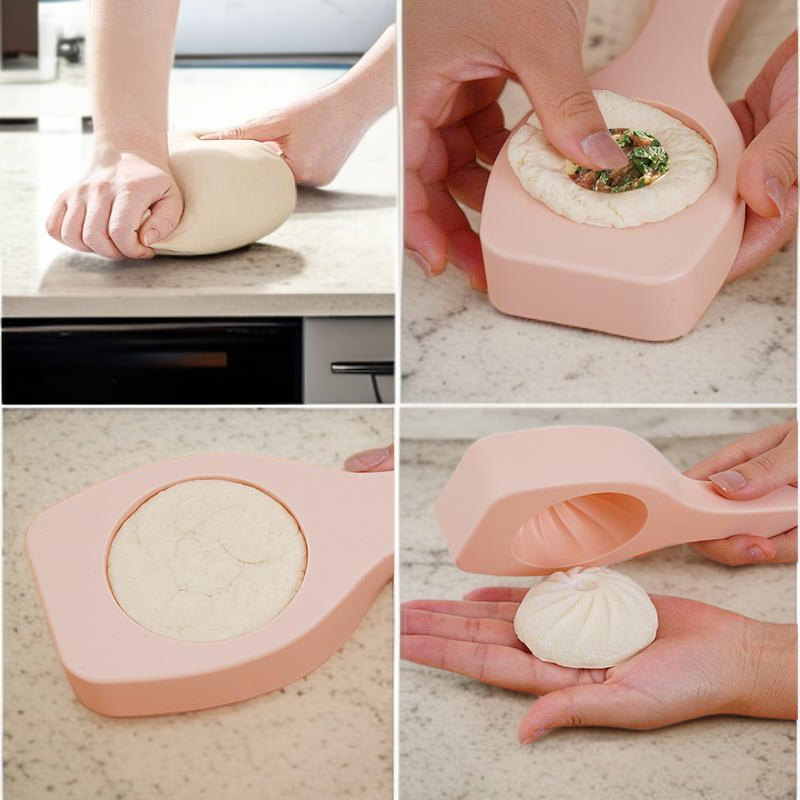 قالب يدوي لصنع خبز البخار، قالب منزلي بنقوش للخبز على البخار