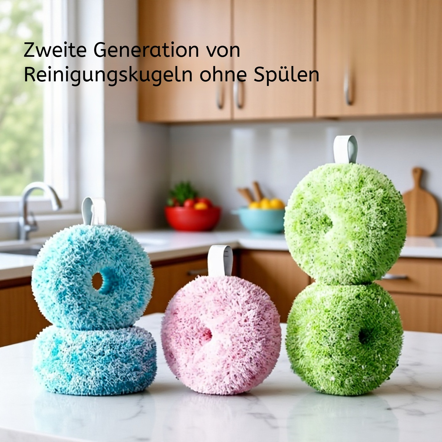 Antibakterielle Reinigungskugel für Waschbeckenoberflächen