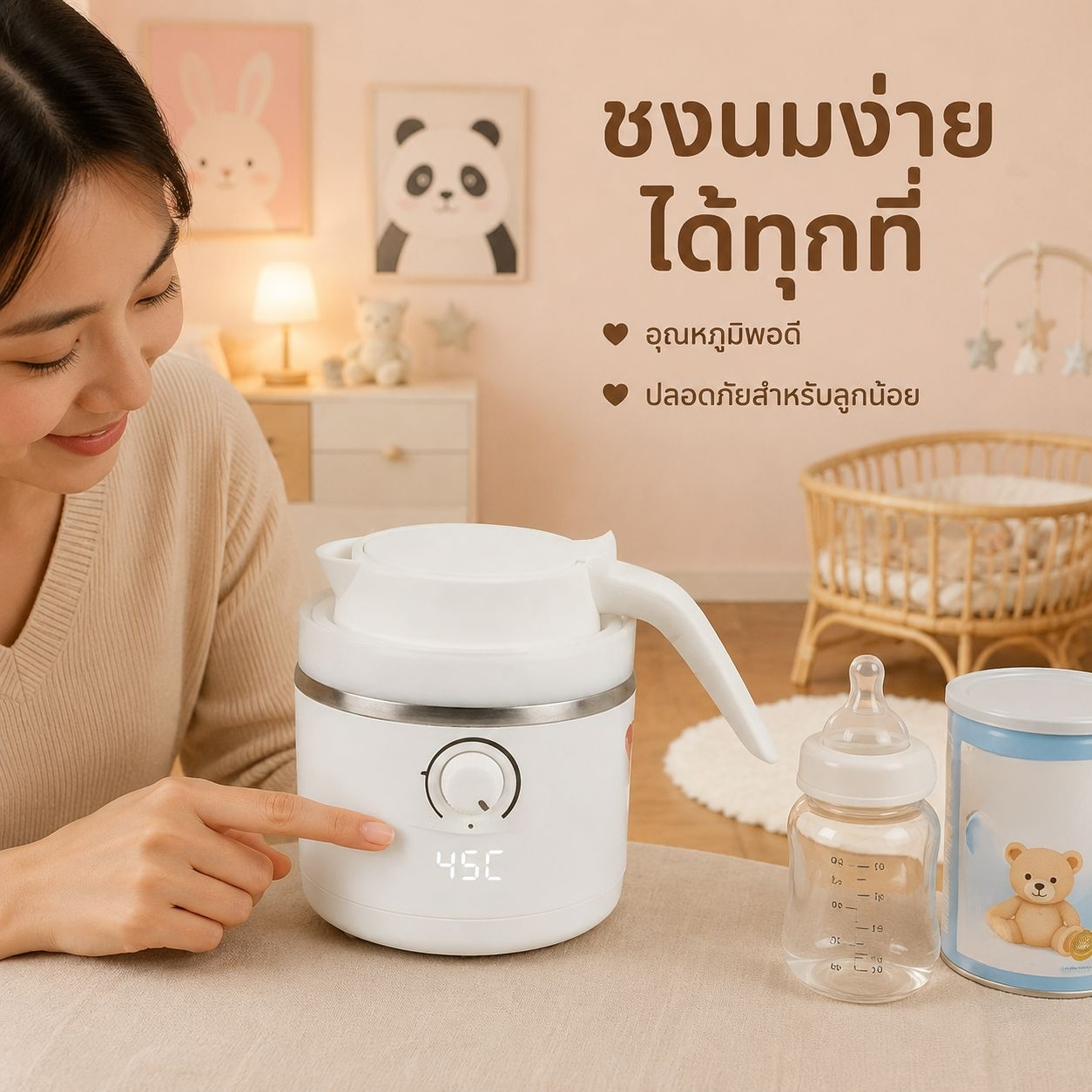 กาต้มน้ำไฟฟ้าอเนกประสงค์แบบเคลื่อนที่ได้