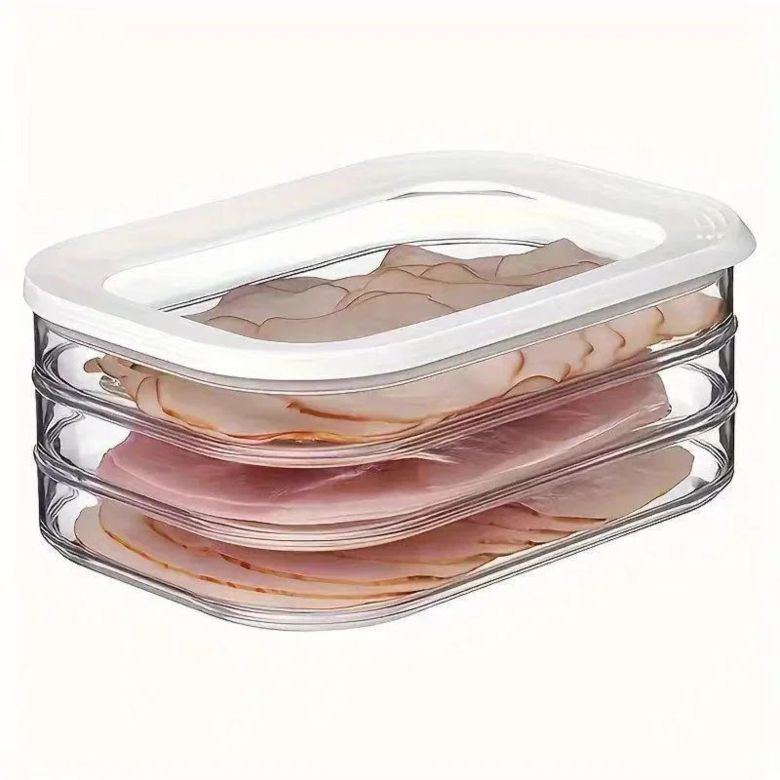 Transparent food storage containers