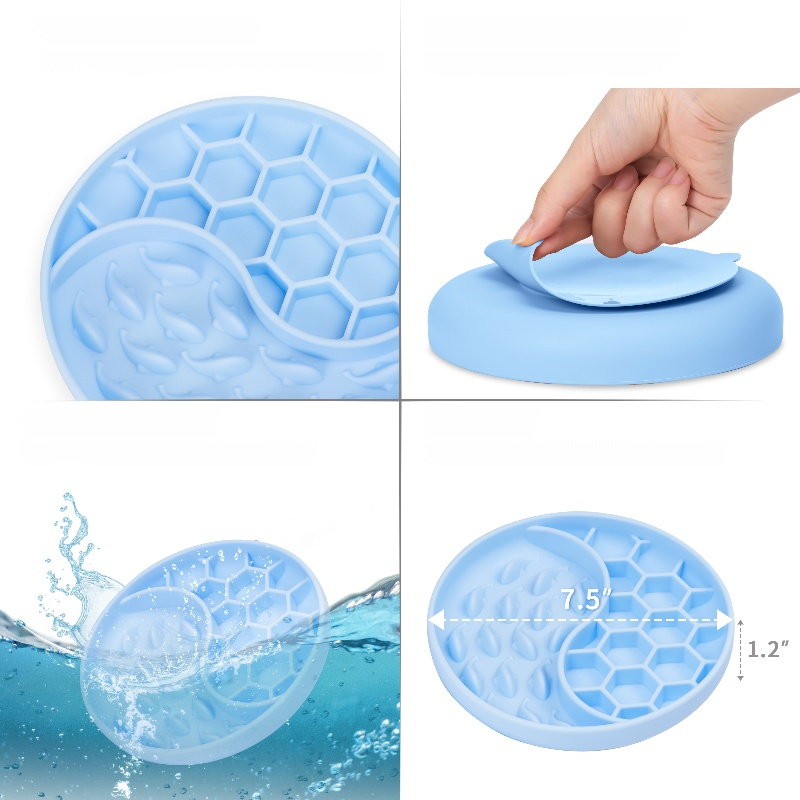 犬用シリコン製スローフィーダーマット フードグレードペット皿