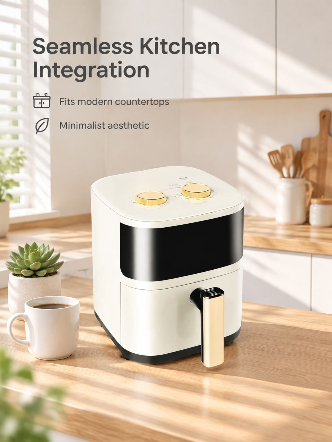 Healthy low-fat air fryer for crispy meals with less oil