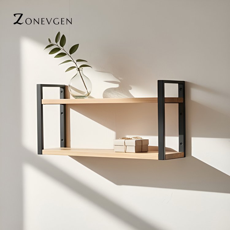 다용도 공간 활용 이중 벽걸이 선반