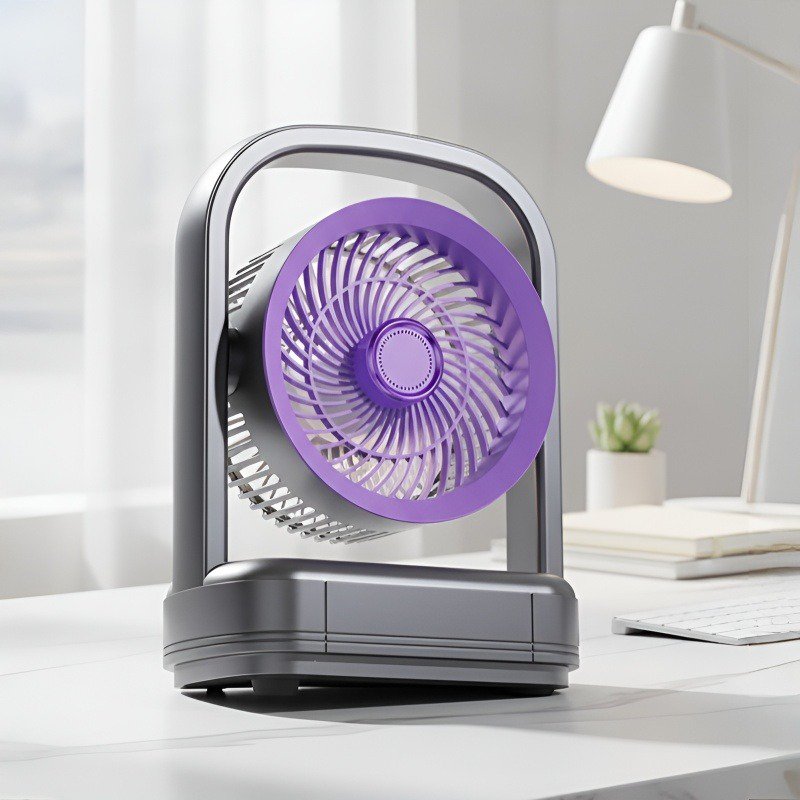 Powerful Desktop Fan with LED Light