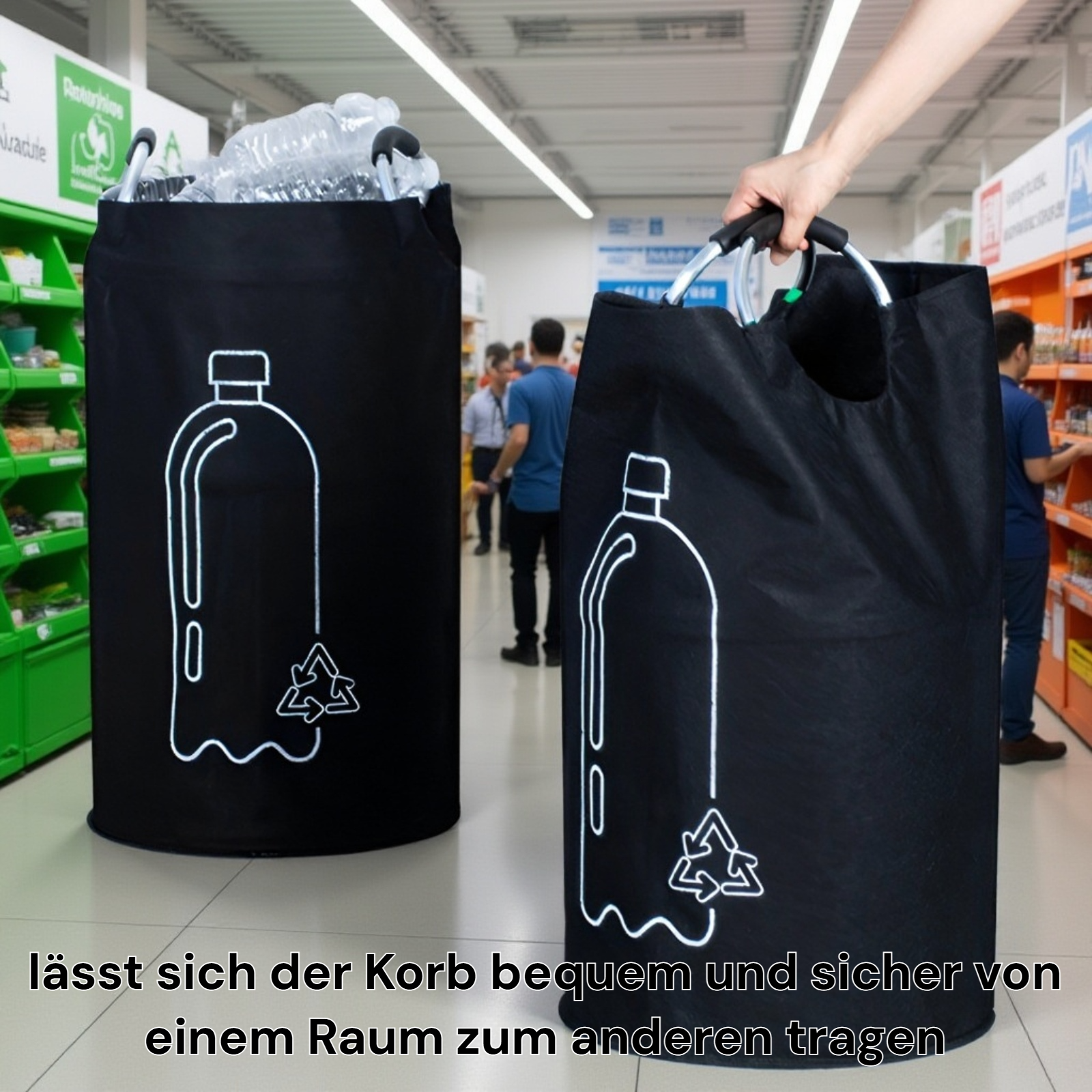 Leichter und tragbarer Wäschekorb