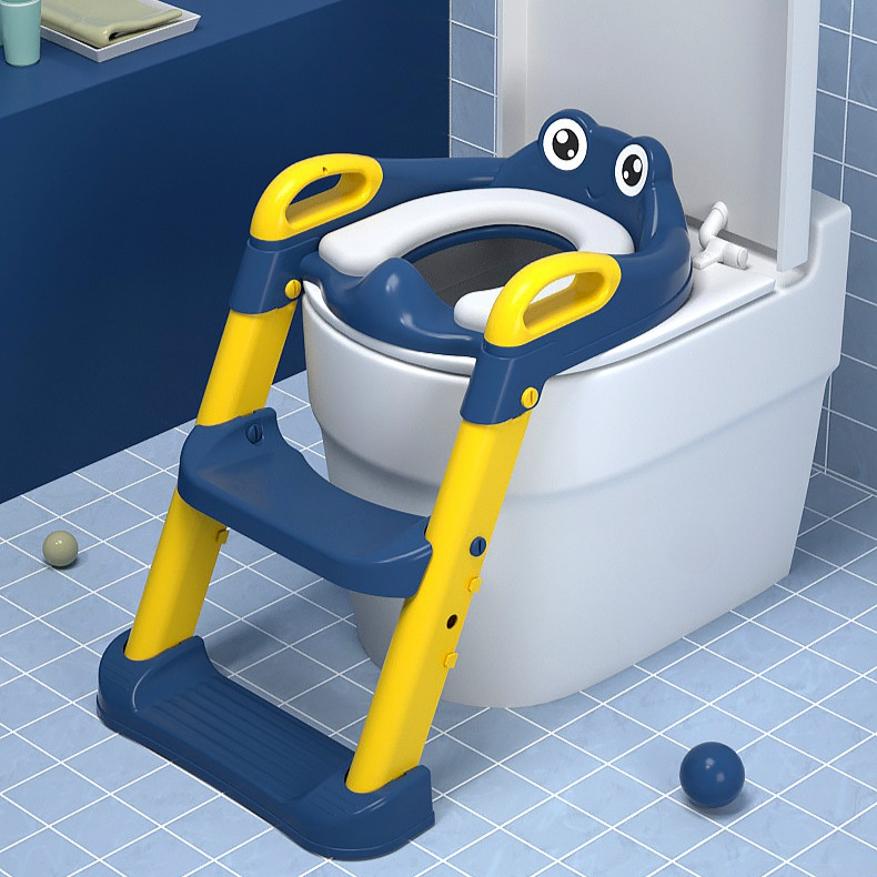 Escalera de inodoro auxiliar para niños, asiento plegable para bebés