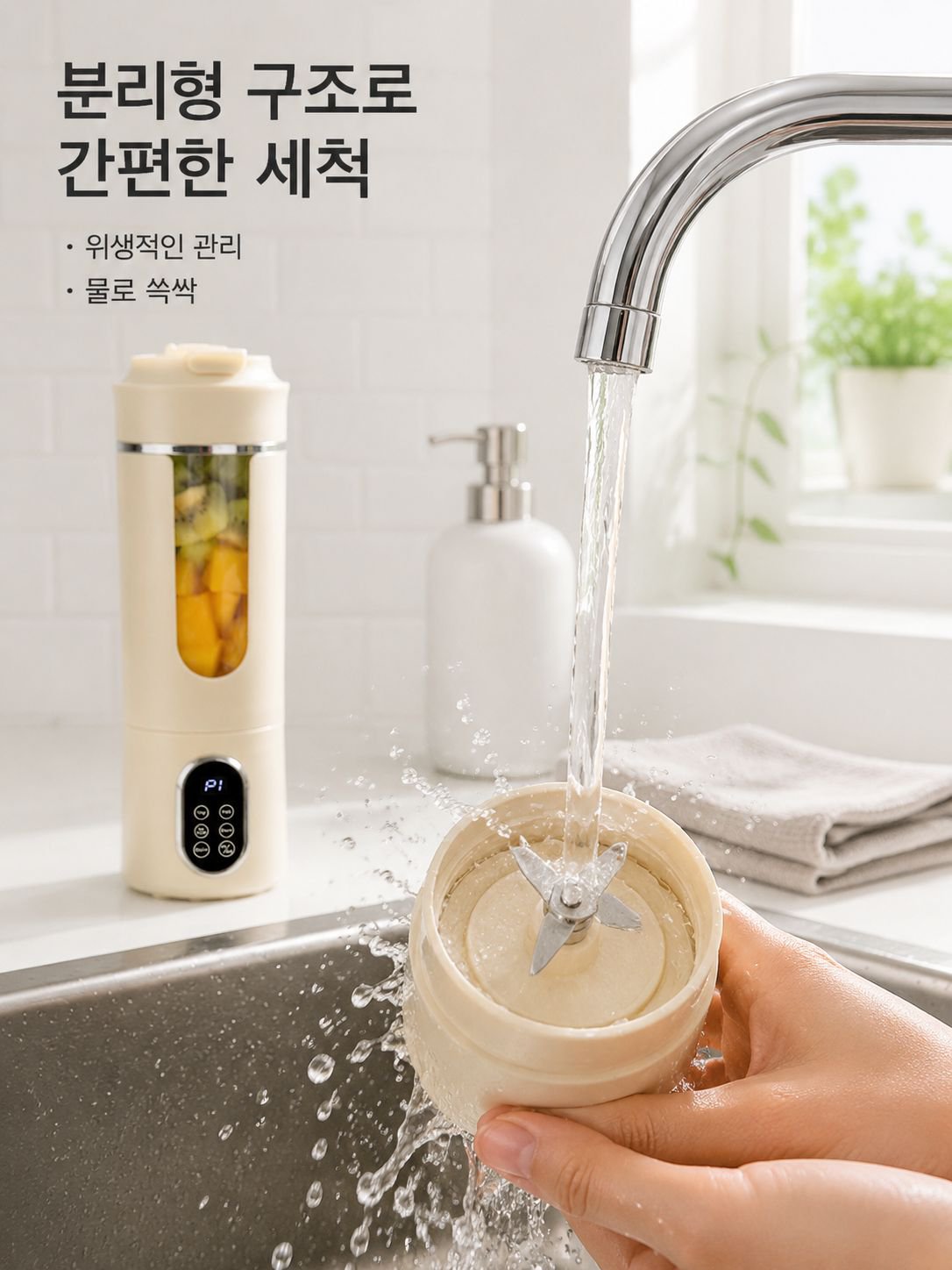 소형 휴대용 가정용 다기능 전동 착즙기 컵
