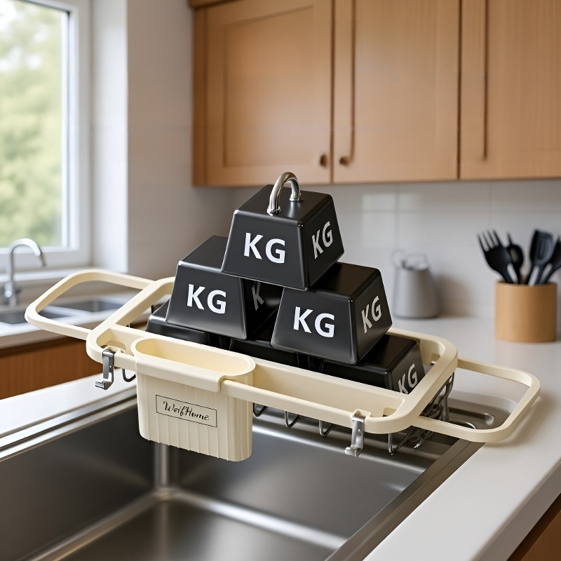 주방 신축 행주걸이 다용도 그릇 물빠짐 선반 싱크대 선반 과일 바구니 행주걸이