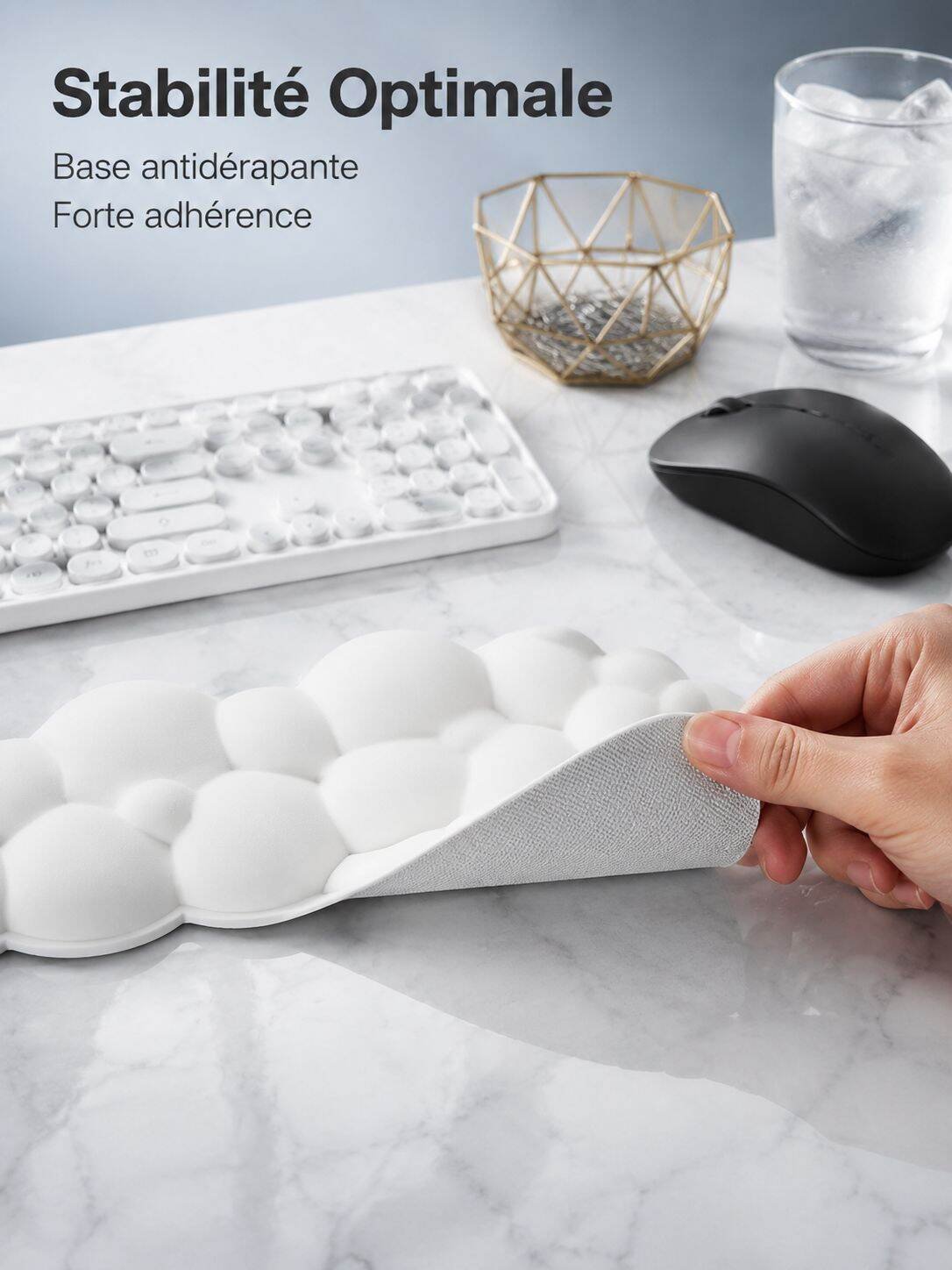 Repos-poignet clavier en forme de nuage