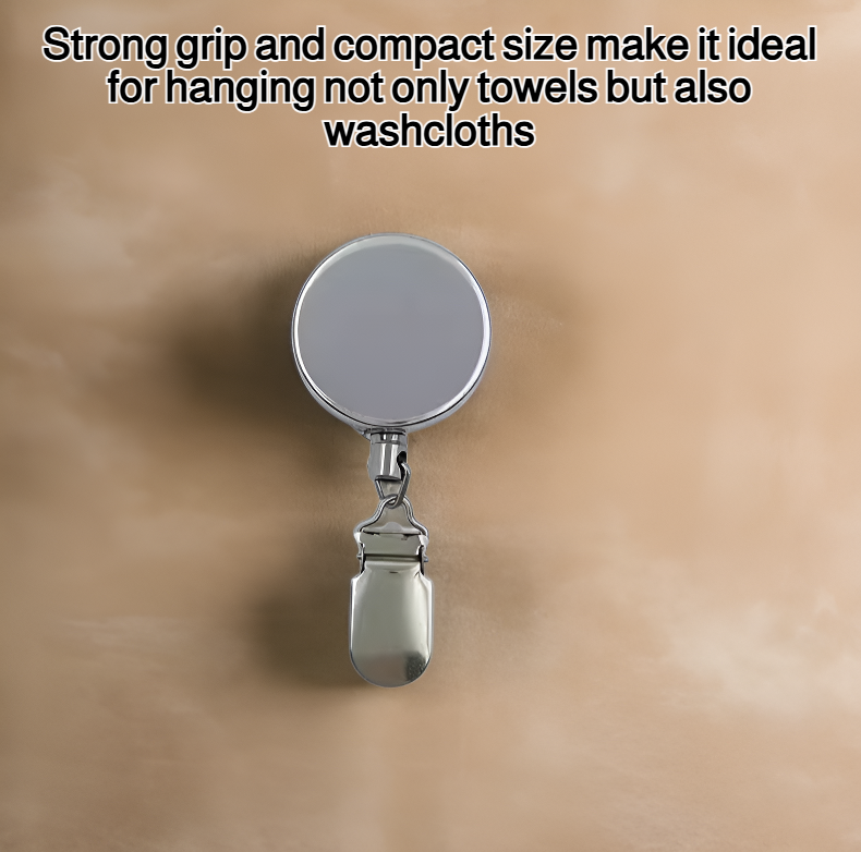 Durable towel hook clip with strong grip