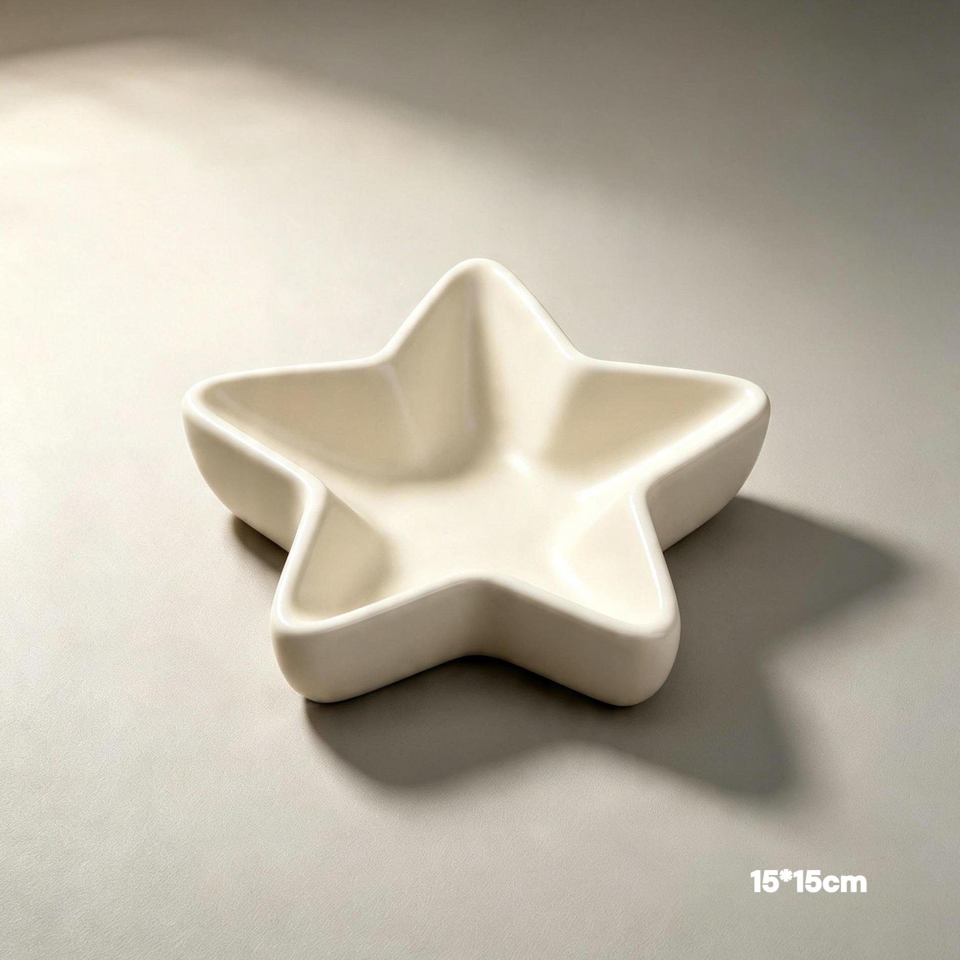Star-Shaped Ornament Tray on festive table setting