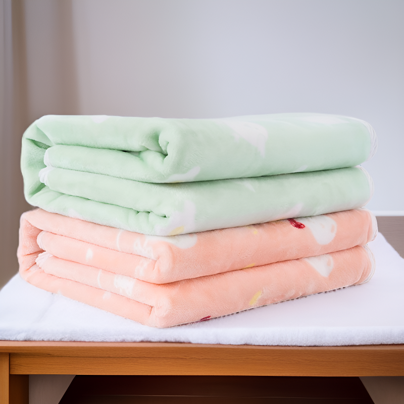 오피스 초부드러운 자수 담요 편안한 페이스클로스