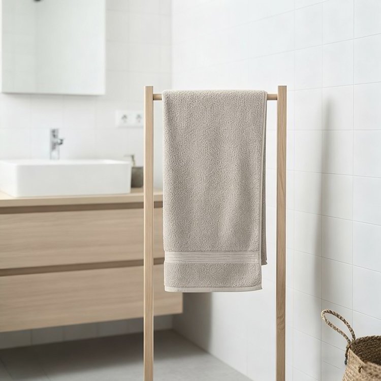 회색 부드러운 목욕 타월 2개입 제품 이미지