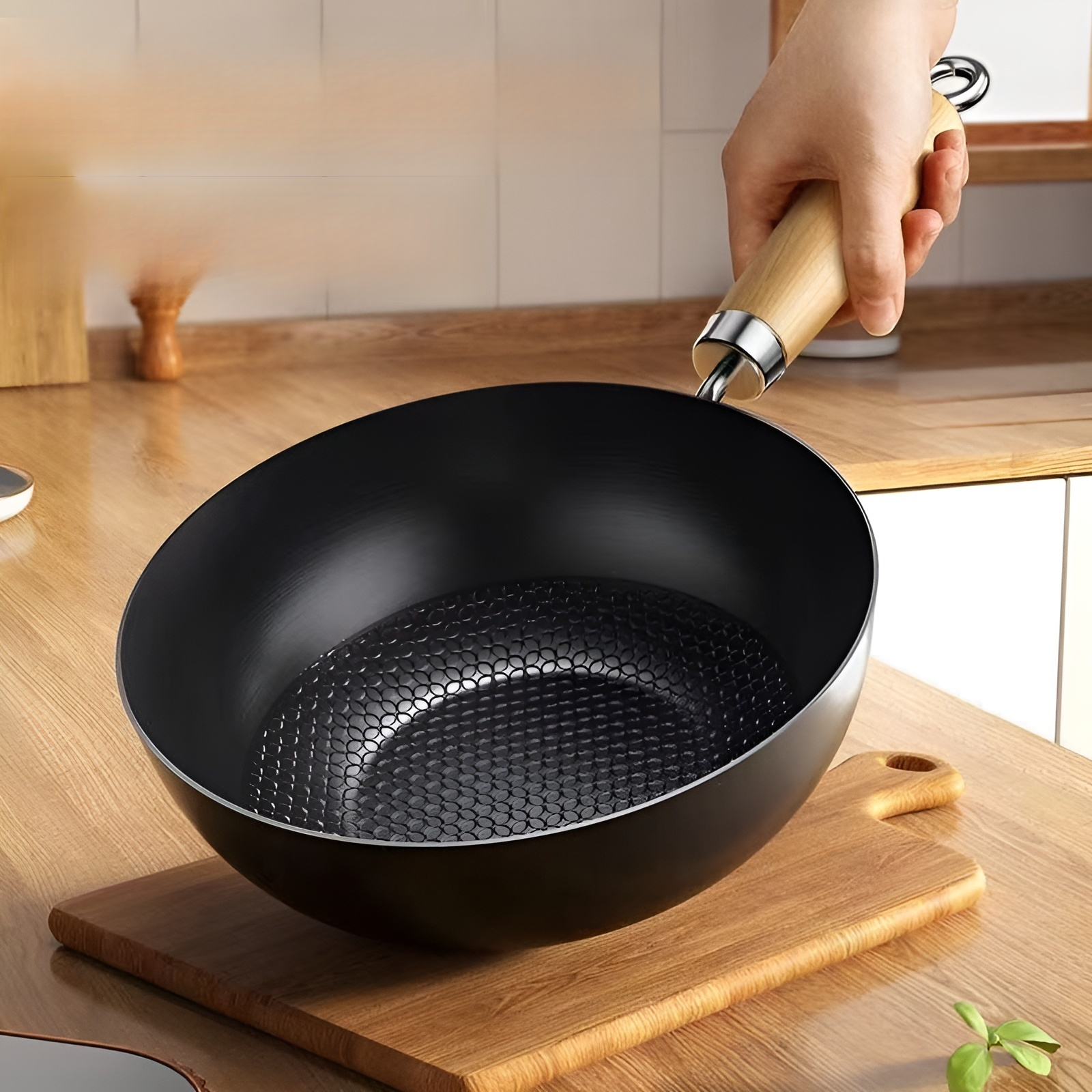 Gusseisen Wok